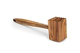 Ironwood Gourmet Acacia Wood Meat Tenderizer, 11.5-inches, Brown