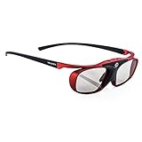 Hi-SHOCK 3D Active Glasses Scarlet Heaven for 3D Projector Compatible with Sony, Epson & JVC and TDG-BT400A, TDG-BT500A, TY-ER3D5ME, SSG-3570CR - PK-AG3, PK-EM2