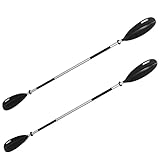 Sea Eagle 4 Part Easy Pack Kayak Paddle (7'10'') with Asymmetrical Fiberglass Reinforced Nylon Blades Boats (1)'