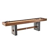 Barrington 10 ft. Urban Shuffleboard Table with Scratch-Resistant Wood Veneer Playfield and 8-Puck Set