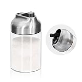 Aelga Glass Sugar Dispenser with Pour Spout, Weighted Pourer, for Coffee,Tea and Baking