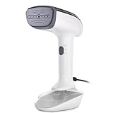 Handheld Garment Steamer for Clothes, 1800W Portable Iron with Steam for Travel & Home, 2 in 1 Fabric Wrinkle Remover 20S Fast Heat-up for Any Fabric, 20 Min of Use Time, 5.9ft Power Cable(120V ONLY)