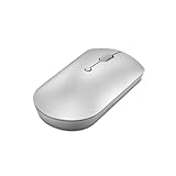 Lenovo 600 Bluetooth Silent Mouse, Blue Optical Sensor, Adjustable DPI, 4 Button, Microsoft Swift Pair, Windows, Chrome, GY50X88832, Gray
