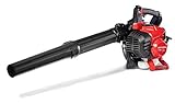 CRAFTSMAN B235 27cc, 2-Cycle Full-Crank Engine Gas Powered Leaf Blower - Handheld Gasoline Blower for Lawn Care, Liberty Red