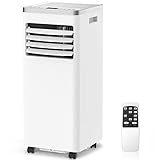 ZAFRO 8,000 BTU Portable Air Conditioners Cool Up to 350 Sq.Ft, 4 Modes Portable AC with Remote Control/LED Display/24Hrs Timer/Installation Kits for Home/Office/Dorms, White