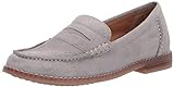 Hush Puppies mens Wren Loafer Flat, Frost Grey Suede, 8 US