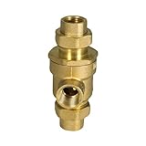 Midline Valve 190U012 Backflow Preventer Valve for Hydronic Heating Applications; 1/2 in. FIP Connections; Cast Iron