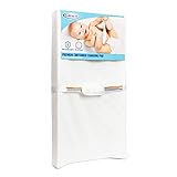 Graco Premium Contoured Changing Pad – GREENGUARD Gold Certified, Water-Resistant, Ultra-Soft Buckle Cover, Contoured Baby Changing Pad, Fits Most Standard-Size Changing Toppers, Non-Skid Bottom