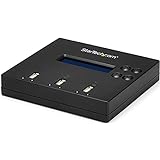 StarTech.com Standalone 1 to 2 USB Thumb Drive Duplicator and Eraser, Multiple USB Flash Drive Copier, System and File and Sector-by-Sector Copy, 1.5 GB/min, 3-Pass Erase, LCD Display (USBDUP12)