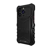 Element Case Black Ops for iPhone 14 Plus / 14 Pro Max (6.7') - Aggressively Rugged, Tactical, and Shockproof with Wallet/Card Holder and Mechanical Kickstand - Black - (EMT-322-267FP-01)