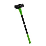 ARCAN PROFESSIONAL TOOLS 10 LB Sledge Hammer 36-Inch 3G Fiberglass Handle with Rubber Grips and Drop Forged Heads (AH10S)