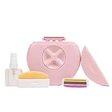 Alleyoop Portable Travel Razors For Women - Perfect For Touch Ups On-The-Go - Includes Refillable Blades, Moisturizing Bar & Water Spray Bottle - Safe For All/Sensitive Skin Types (Dusty Pink)