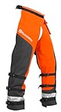 Husqvarna Technical Apron Wrap Chainsaw Chaps 36- to 38-Inch, Chainsaw Safety Equipment with 5 Layers, Adjustable Belt and Gear Pocket, Orange