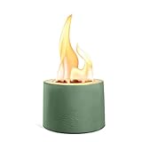Mini Tabletop Fire Pit Bowl - Portable Rubbing Alcohol Table Top Fireplace Indoor Marshmallow Roaster Long Time Burning Smokeless Odorless with Fire Extinguisher