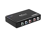 HDMI to Component Converter, PORTTA HDMI to YPbPr Adapter + R/L Audio Extractor, HDMI to 5 RCA RGB Video Converter, Support 1080P 60Hz for PS3 PS4 DVD