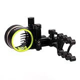 LWANO M2 Bow Sight - 5 Pin Archery Sight for Compound Bow, Tool Less Windage & Elevation Adjustability,with 2X Magnification Sight Lens Kit (M2 (with 2X Lens kit))