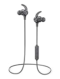 Thauker Bluetooth Headphones, aptX-HD Wireless Earbuds Magnetic IPX7 Waterproof Bulit-in Mic with 24H Playtime, Bluetooth 5.2 Stereo Neckband Over Earphones for Sport, Gym, Workout, Titanium Gray