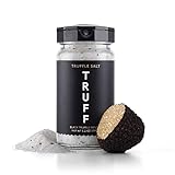 TRUFF Black Truffle Salt, Fine and Coarse Sea Salt, Dried Black Summer Truffles, Specialty Seasoning for A Truly Aromatic Flavor Experience, For the Finest Steaks or Unique Everyday Popcorn (5.3 oz)