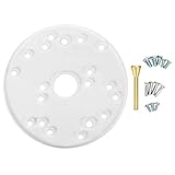 Universal Router Table Base Plate Router Acrylic Base Plate with Centering Pin Screws for Bosch Makita Ryobi