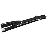 Swingline Heavy Duty Stapler with Built-in Ruler & Adjustable Locking Paper Guide, Desk Top Long Reach Stapler for Home Office Supplies, Staples Up to 20 Sheets Office Paper, Black (S7034121P)
