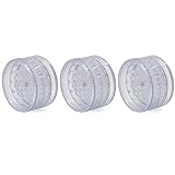 3 Pack Herb Grinder For Manual, 2.3in Small Spice Grinder With Storage, Portable And Disposable Plastic Herb Grinder, Clear