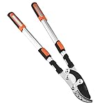 Telescopic Ratchet Loppers Branch Trimmer Cutter Tree Yard Work Anvil Heavy Duty