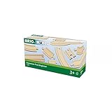 BRIO World - 33401 Beginner's Expansion Pack | 11 Piece Wooden Train Tracks for Kids Ages 3 and Up