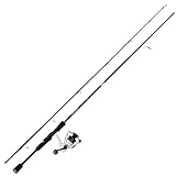 KastKing Crixus Fishing Rod and Reel Combo, Spinning, 6ft, Medium Light, 2pcs, 2000 Reel