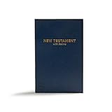 CSB Pocket New Testament with Psalms, Navy Trade Paper, Red Letter, Concise Format, Evangelism, Outreach, Easy-to-Read Bible Serif Type