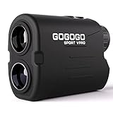 Gogogo Sport Vpro Laser Golf/Hunting Rangefinder, 6X Magnification Clear View 650/1200 Yards Laser Range Finder, Lightweight, Slope, Pin-Seeker & Flag-Lock & Vibration (650 Yard)