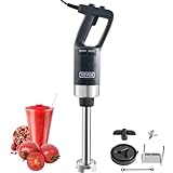 VEVOR Commercial Immersion Blender, 750W 12' Heavy Duty Hand Mixer, Variable Speed Kitchen Stick Mixer with 304 Stainless Steel Blade, Multi-Purpose Portable Mixer for Soup, Smoothie, Puree, Baby Food