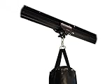 Firstlaw Fitness I-Beam Rolling Mount for Punching Bag & 4 Foot Rail Combo - Black Rolling Mount - Made in The USA