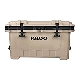 Igloo Tan IMX 70 Qt Lockable Insulated Ice Chest Injection Molded Cooler with Carry Handles