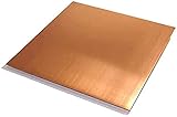 110 Copper Sheet, Unpolished (Mill) Finish, ASTM B152, 0.021' Thickness, 12' Width, 12' Length (1)