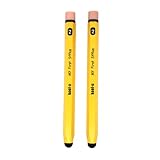 KOOL-U Stylus Pens for Kids, Hexagon Shaped Like a Real Pencil, Compatible with All Touch Screen Devices - Apple IPAD, iPhone, Samsung Galaxy Tab, Amazon Fire - 2 Pack