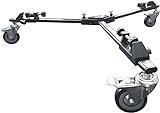 Vidpro PD-1 Professional Tripod Dolly - Heavy Duty with Adjustable Leg Mount with Locking Wheels and Carrying Case Compatible with Most Tripods Perfect for Cameras Camcorder and Lighting Equipment