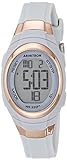 Armitron Sport Women's 45/7034PBL Rose Gold-Tone Accented Digital Chronograph Powder Blue Resin Strap Watch