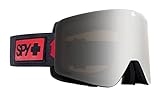 Spy Optic Marauder Snow Goggle, Winter Sports Protective Goggles, Color and Contrast Enhancing Lenses, Night Rider Matte Black - Happy Bronze with Silver Spectra Mirror Clear lenses