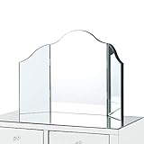 Inspired Home Tri-fold Tabletop Vanity Mirror,