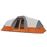 CORE 11 Person Large Multi Room Tent for Family Camping, Hiking and Backpacking | Best Portable Dome Camp Tent with Storage Pockets for Camping Accessories