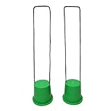 Get Out! Walking Bucket Stilts 2 Pack (Pair) Green Stepper Balance Bucket Shoe Stilts Toy, Cup Walkers Can Stomper Cups