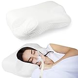 Memory Foam CPAP Pillow for Side Sleepers Compatible for All Mask Side and Back Sleepers Reduce Air Leaks and Mask Pressure Relief Neck Pain…