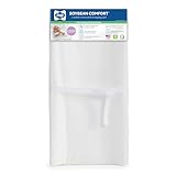 Sealy Soybean Comfort 3-Sided Waterproof Contoured Baby Diaper Changing Pad for Dresser or Changing Table - White, 32” x 16”