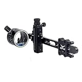 SPG Compound Bow Sights, Bow Sights for Compound Bows 1 Pin or 5 Pin, Quick Adjustment Archery Sights Single Pin Bow Sight and 5 Pin Bow Sight (One Pin Sight)