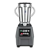 Waring Commercial CB15 Ultra Heavy Duty 3.75 HP Blender, Electric Touchpad Controls with Stainless Steel 1 Gallon Container, 120V, 5-15 Phase Plug,Black