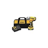 DEWALT 20V MAX Cordless Impact Wrench Kit, 1/2' Hog Ring With 4-Mode Speed, Includes Battery, Charger and Bag (DCF900P1)