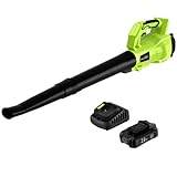 Cordless Leaf Blower - SnapFresh 150 MPH Leaf Blower with Battery & Charger, 2 Section Tubes, Free Control Speed,Lightweight, Electric Leaf Blower for Blowing Leaves, Lawn Care, Dust & Other Debris