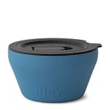 RIGWA Stainless Steel Insulated Food Container - Hot and Cold Insulated Bowl - Vacuum Sealed Containers for Food - Bowls with Lids, 20oz, Blue Dusk