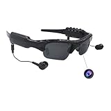 Video Camera Sunglasses Smart Eye Glasses ISCREM 1080P HD Video Recording Wearable Wireless Headset Cameras for Driving,Riding,Motorcycle,Fishing,Outdoor Sports Traveling