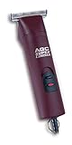 Andis – 22330, Professional AGC Super 2-Speed Horse Clipper with Detachable Blade - Cool & Quiet Running Design - Includes Ultra Edge Size T-84 Blade for Complete Horse Grooming - Burgundy